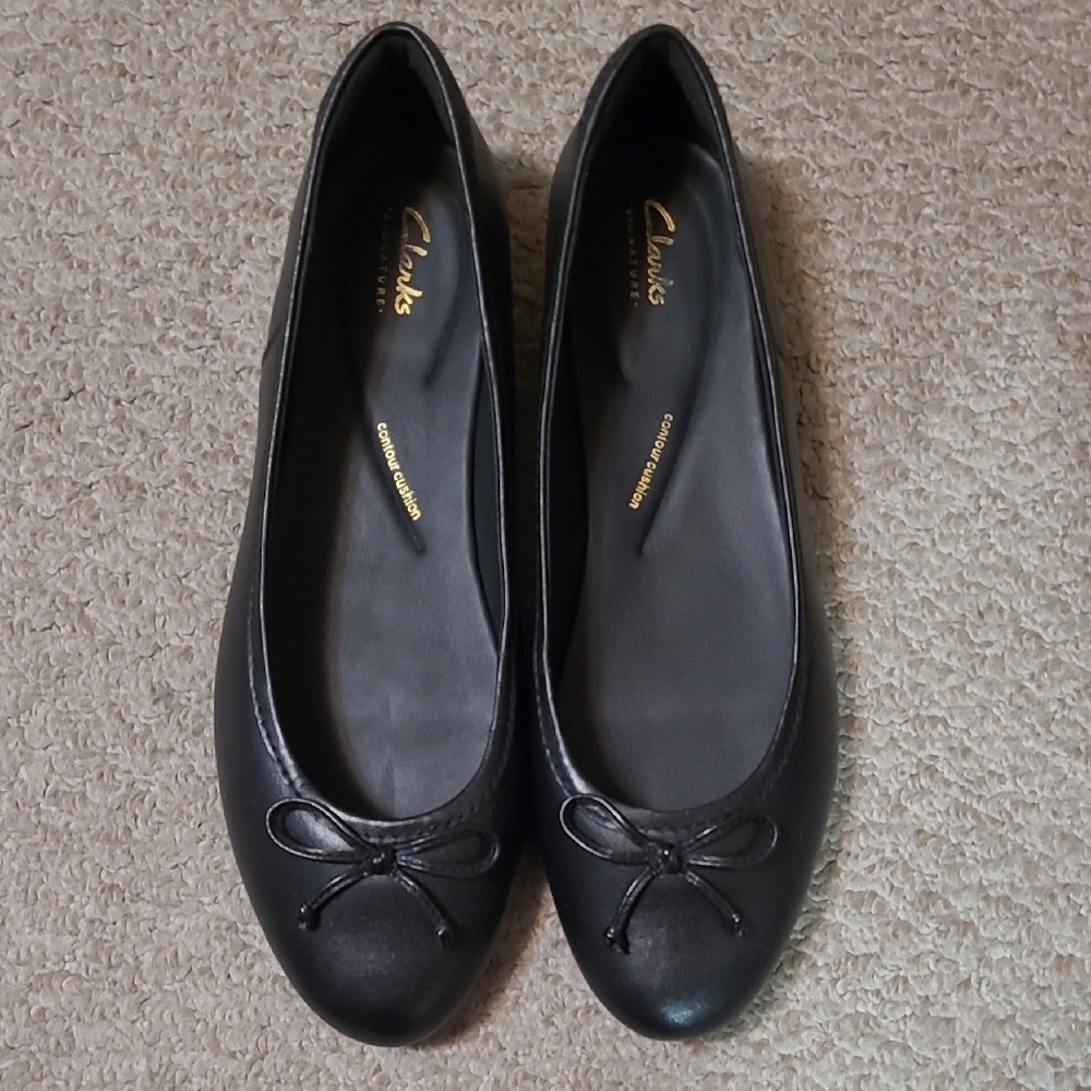 Clark's Fawna Lily Ballet Flats In Women's Size 12M - Black